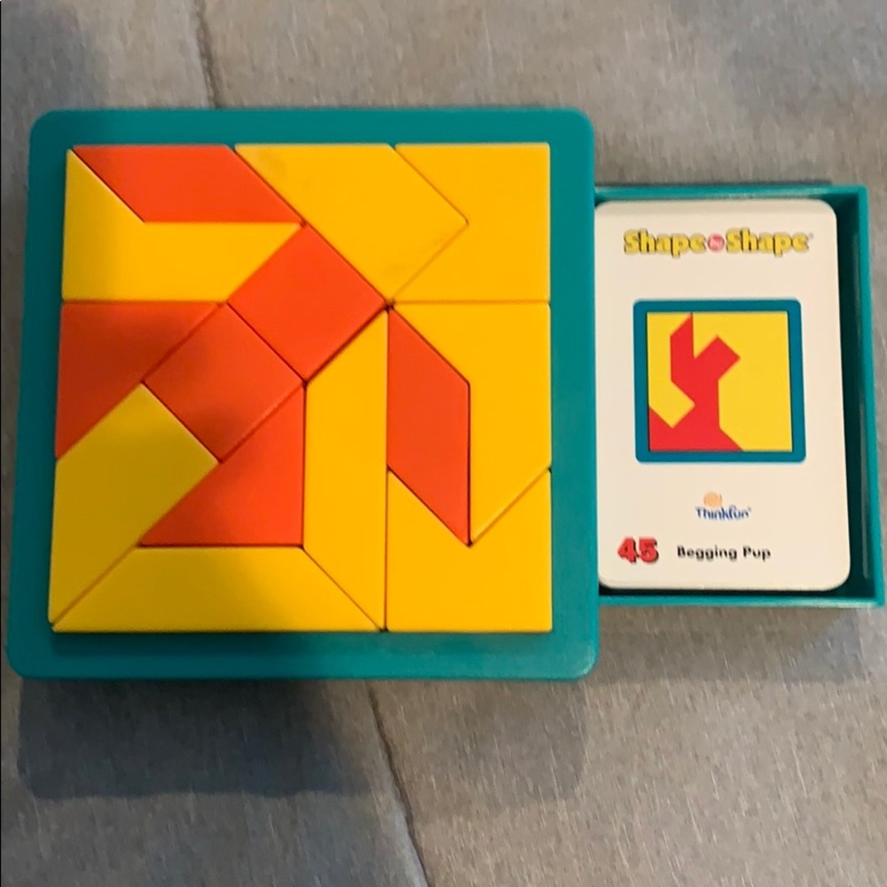 Brain teaser puzzle with challenge cards